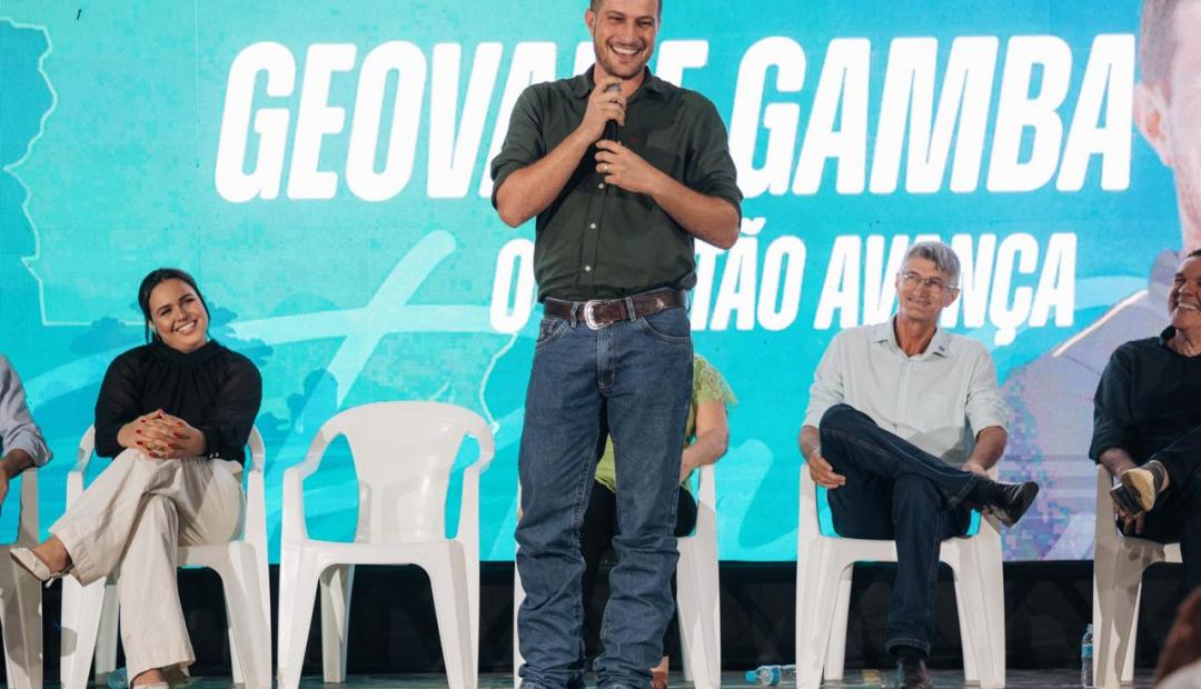 Geovane Gamba é lançado como pré-candidato a deputado estadual com apoio de peso