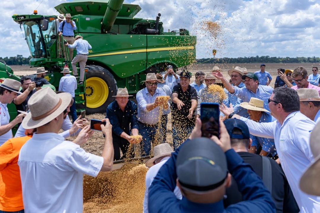 Abertura nacional da colheita da safra 24/25 destaca a produção sustentável de soja