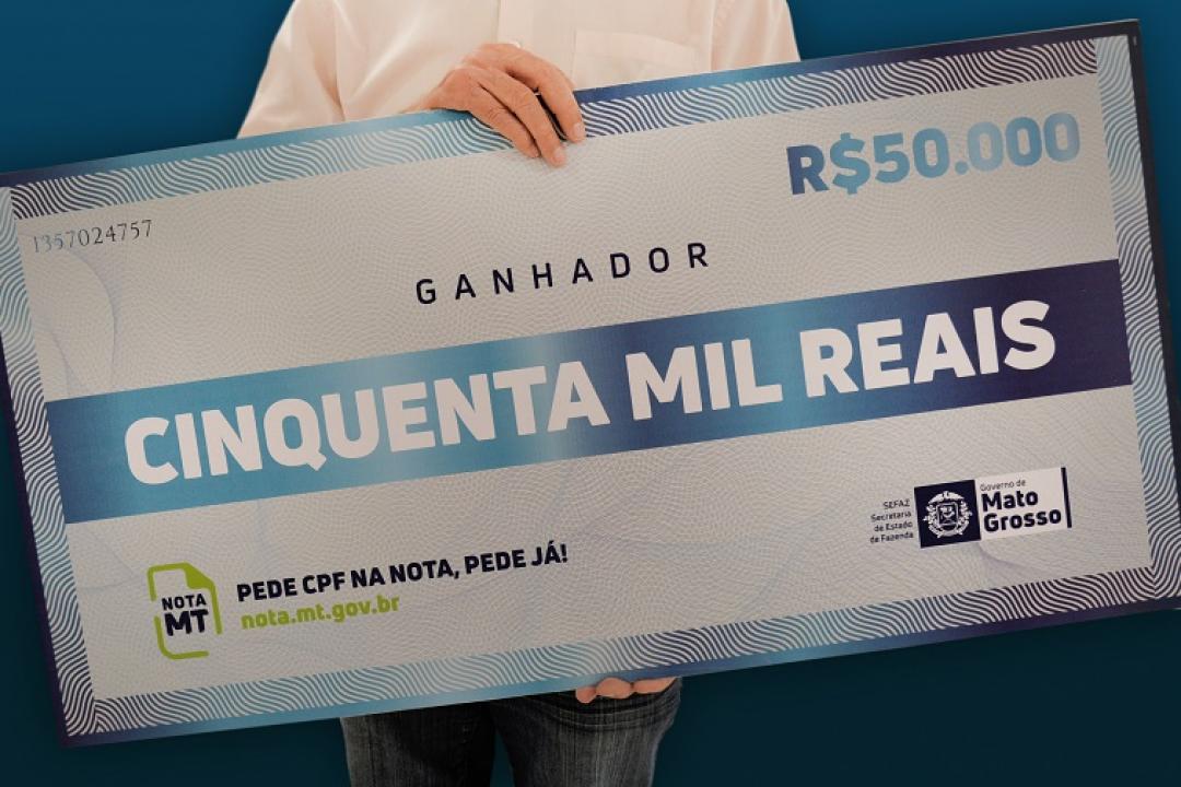Sorteio do Nota MT será realizado em Rondonópolis nesta quinta-feira (13)
