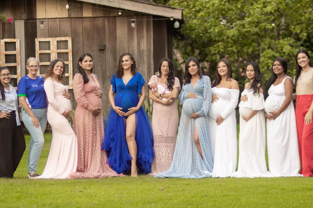 CRAS e PAIF de Nova Monte Verde, realizam ensaio fotográfico para grupo de gestantes