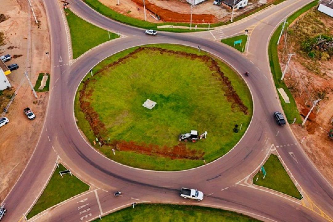 Projeto técnico prevê iluminação da rotatória da MT-208 para reforço da segurança viária