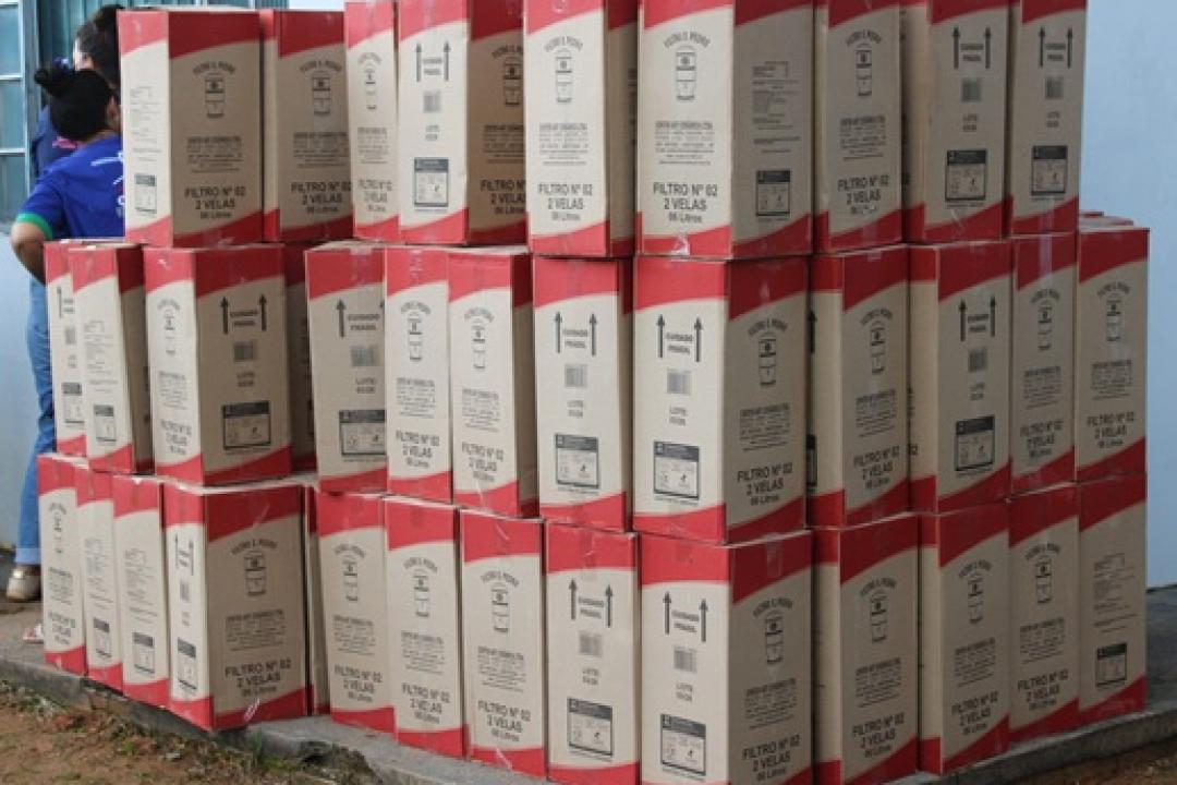 Nova Monte Verde recebe 500 filtros de barro; famílias assistidas pelo CRAS serão beneficiadas