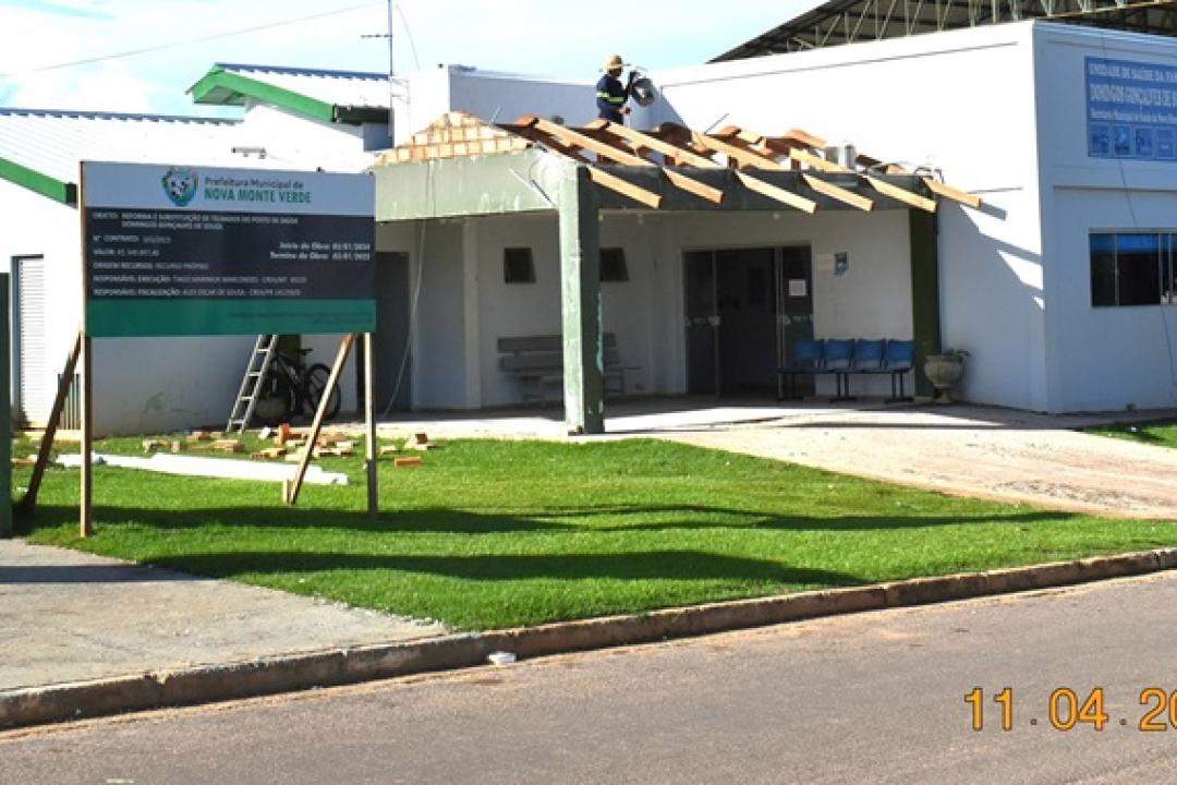 Nova Monte Verde inicia troca de cobertura em unidades de saúde para melhorar atendimento