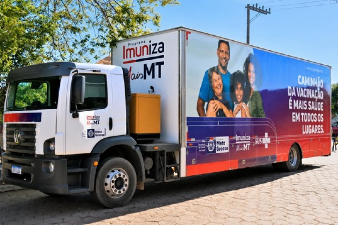 Carreta do Imuniza Mais MT chega a Alta Floresta com ação de multivacinação nos dias 16 e 17 de maio