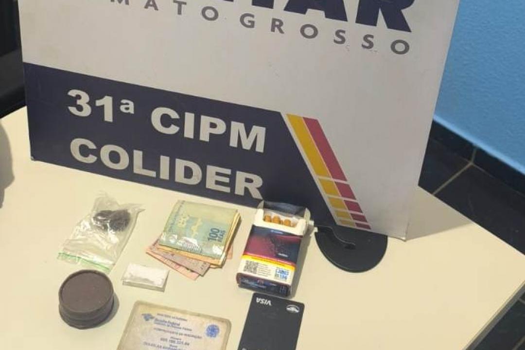Condutor foge de abordagem policial em alta velocidade em Colíder e é preso por direção perigosa, tráfico de drogas e resistência