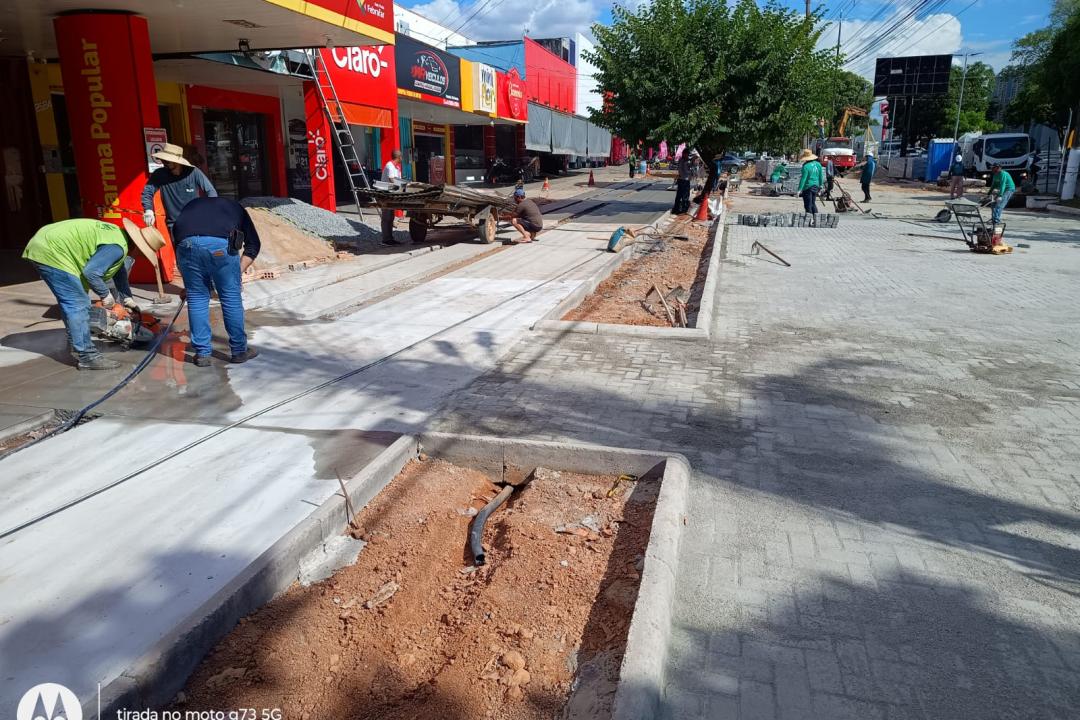 Alta Floresta inicia obras do Calçada para Todos; trecho piloto vai servir de modelo para toda a cidade