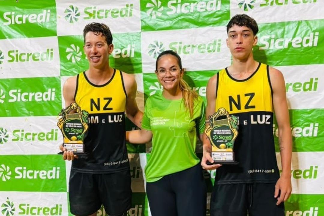 Nova Monte Verde conquista bicampeonato no vôlei de praia em Apiacás.