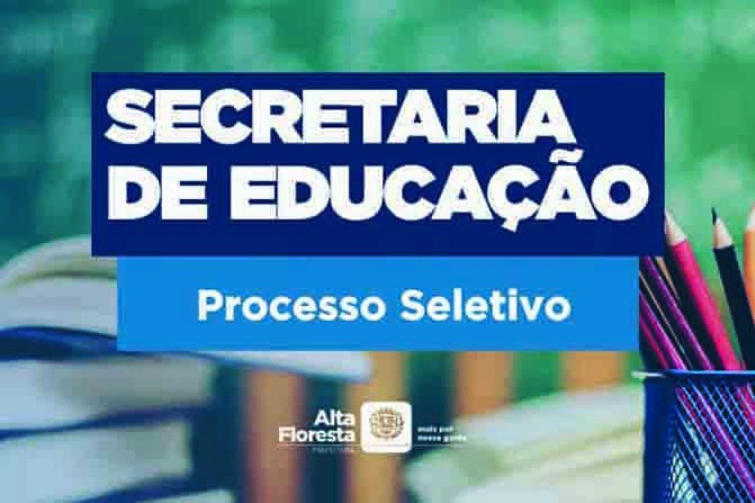 Educação prorroga inscrições do Processo Seletivo para o dia 8 de dezembro. Inscrições precisam ser refeitas