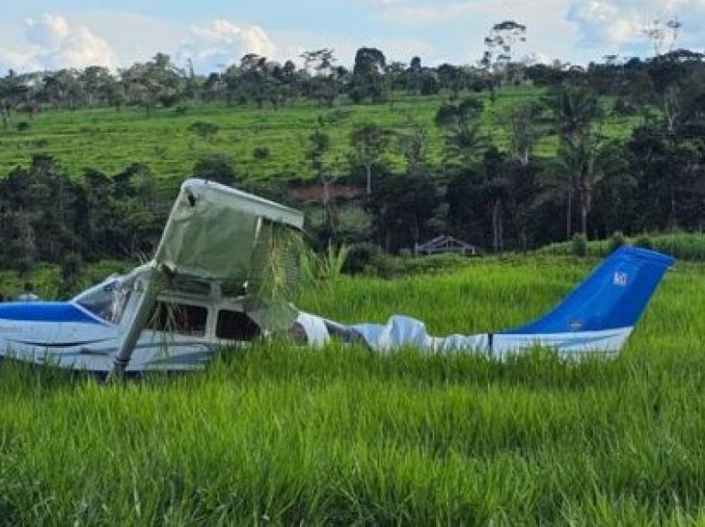 Piloto realiza pouso de emergência em propriedade rural no Pará após decolagem de Alta Floresta