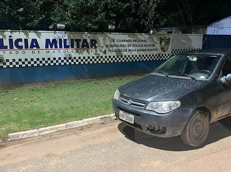 Faccionado é detido em Nova Bandeirantes com veículo adulterado e queixa de roubo