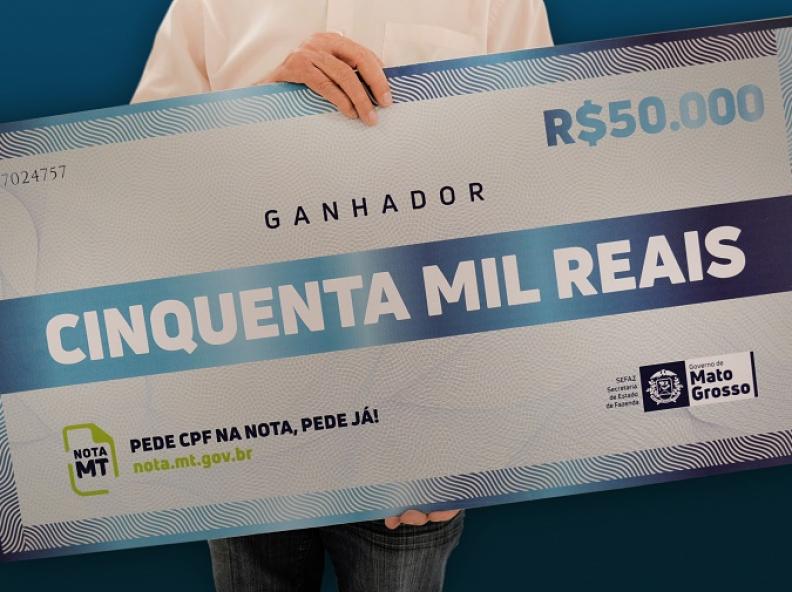 Sorteio do Nota MT será realizado em Rondonópolis nesta quinta-feira (13)