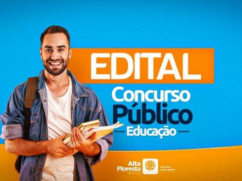 Publicado edital para realização do Concurso Público da Educação