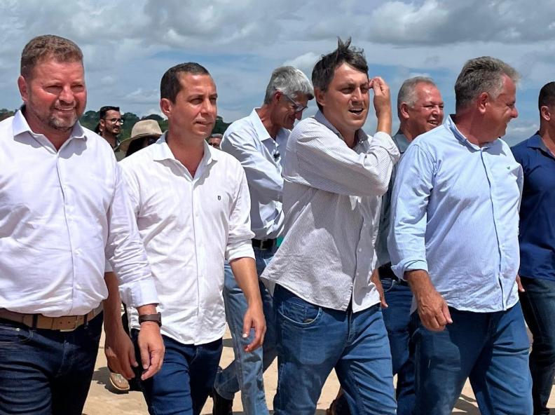 Prefeito de Nova Monte Verde participou de inauguração da maior ponte de Mato Grosso