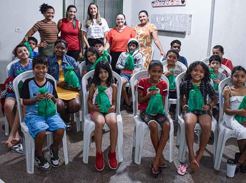 CRAS Conviver de Alta Floresta realiza entrega de kits de higiene pessoal para crianças