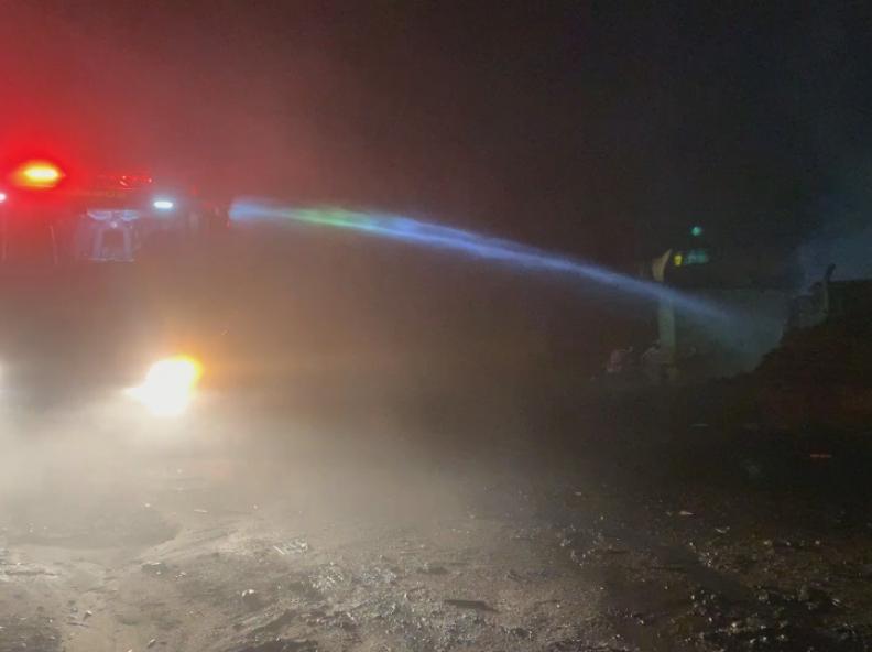 Um incêndio em um forno de uma carvoaria foi registrado no início da noite de ontem.