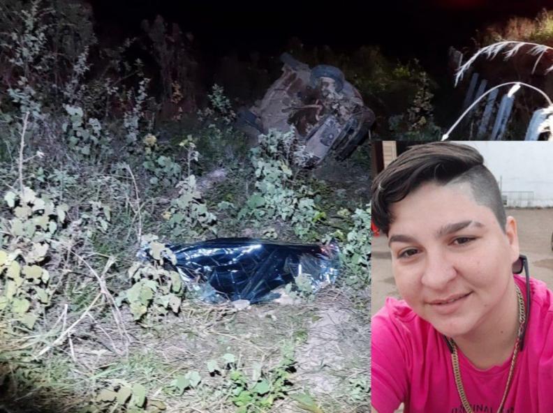 Mulher morre e homem fica ferido após carro capotar em rodovia de MT