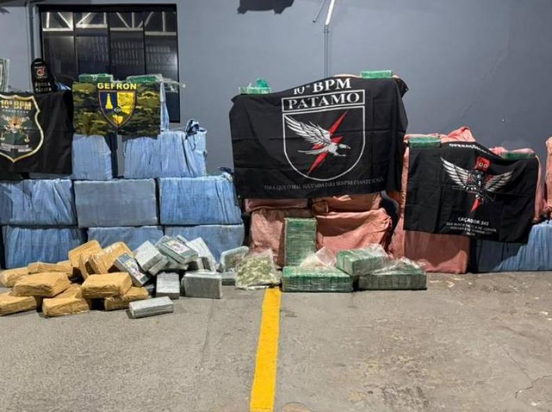 Forças de segurança de MT e RO apreendem 900 quilos de cocaína e causam prejuízo de R$ 16,2 mi às facções criminosas