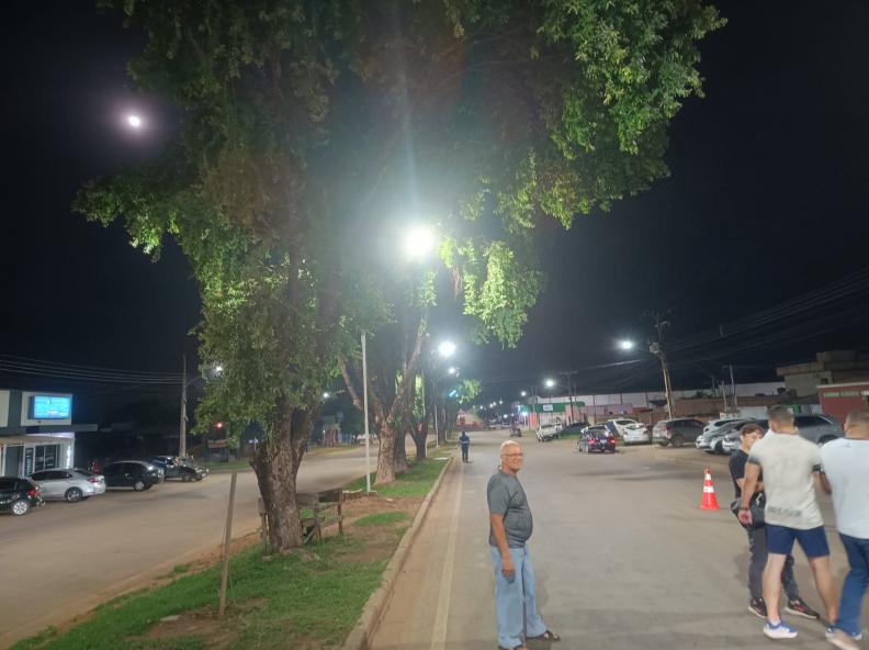 Prefeitura de Alta Floresta inaugura nova iluminação de LED na Avenida Amazonas