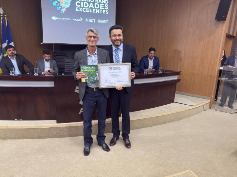 Alta Floresta conquista 3º lugar no Prêmio Band Cidades Excelentes em Saúde e Bem-Estar
