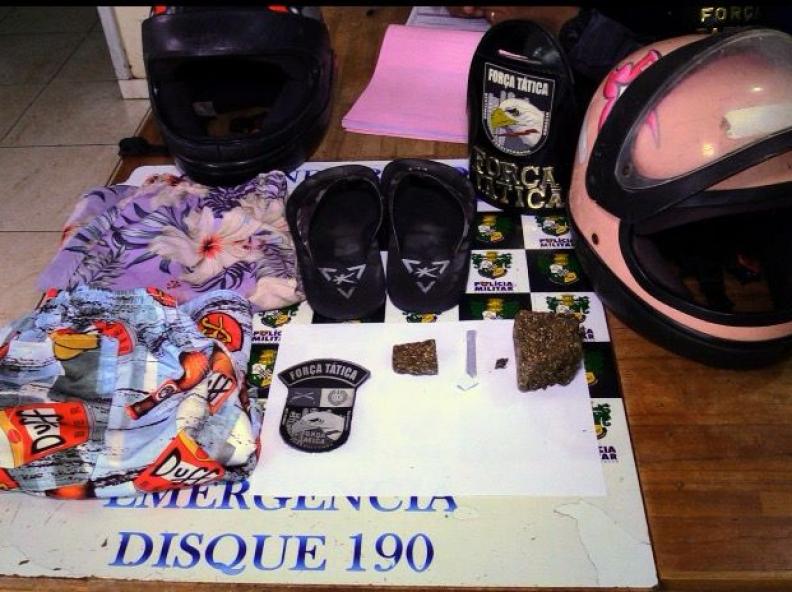 Força Tática realizou a prisão em flagrante de um jovem de 20 anos por tráfico de drogas,