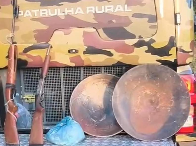 Patrulha Rural da PM fecha garimpo ilegal e prende três homens em Alta Floresta