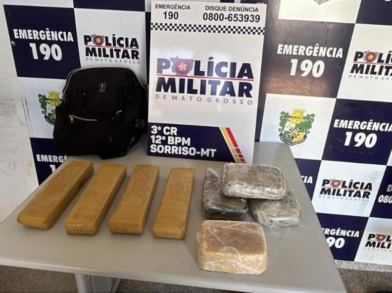 Polícia Militar apreende sete quilos de diversos entorpecentes em Sorriso