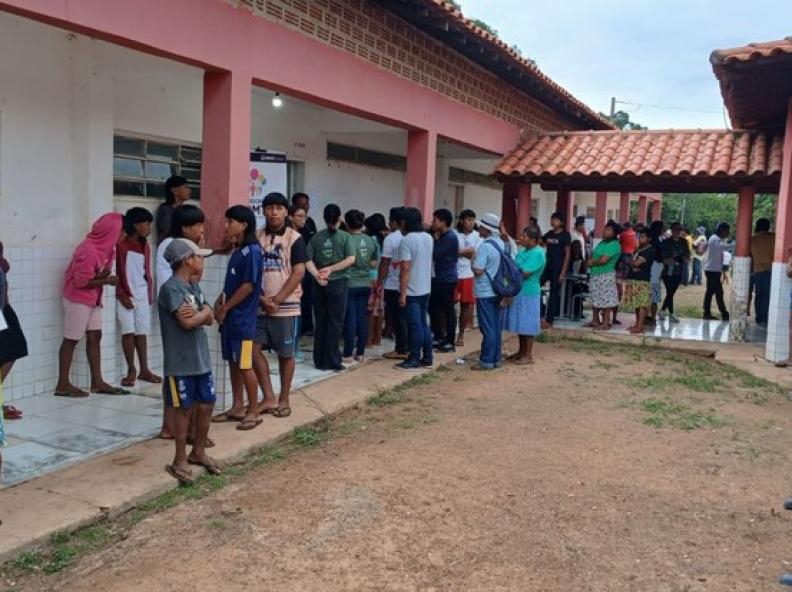 Justiça Eleitoral leva serviços itinerantes a três aldeias Xavante em Campinápolis