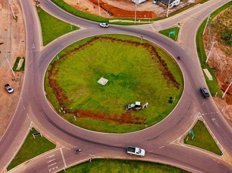 Projeto técnico prevê iluminação da rotatória da MT-208 para reforço da segurança viária