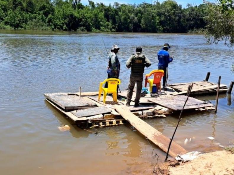 Sema aplica multa de R$ 10 mil e apreende pescado, redes e tarrafas durante fiscalização