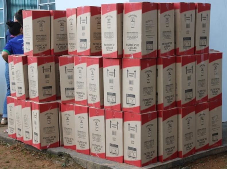 Nova Monte Verde recebe 500 filtros de barro; famílias assistidas pelo CRAS serão beneficiadas