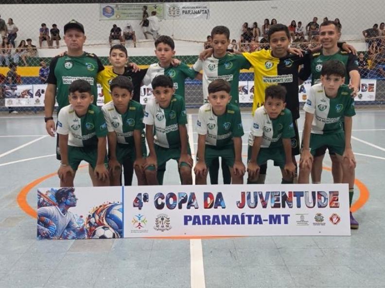 Atletas de Nova Monte Verde participaram da 4ª edição da Copa da Juventude em Paranaíta