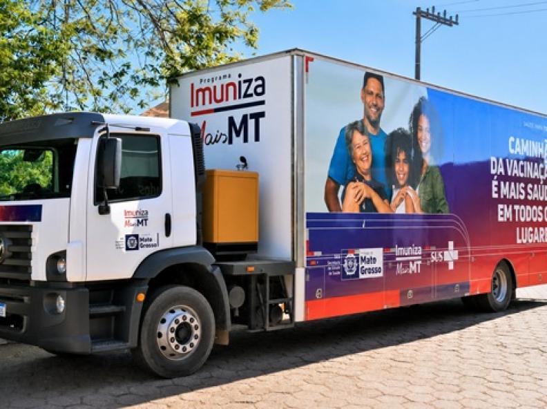 Carreta do Imuniza Mais MT chega a Alta Floresta com ação de multivacinação nos dias 16 e 17 de maio
