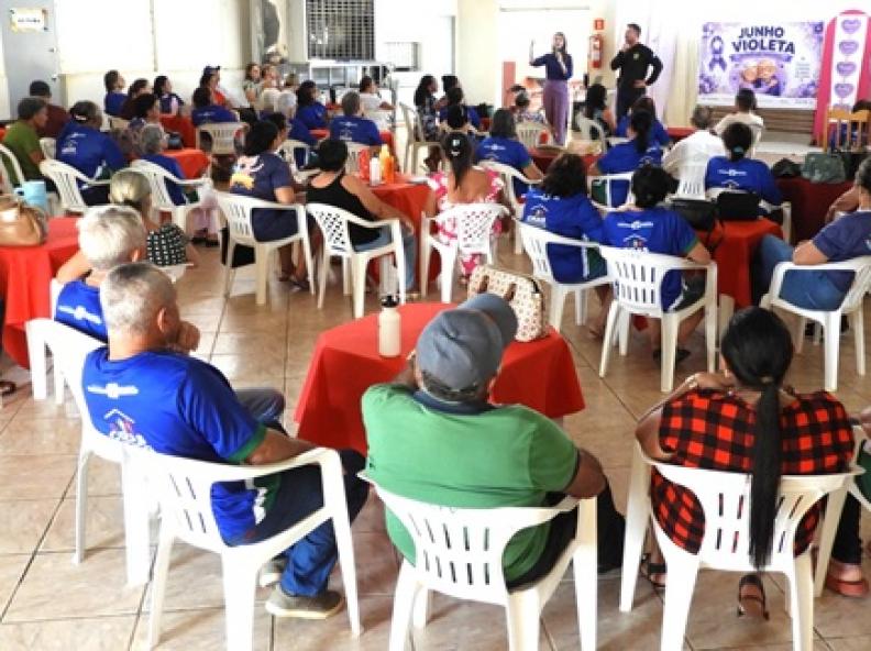 Junho Violeta: Nova Monte Verde intensifica ações contra violência e orienta idosos sobre direitos