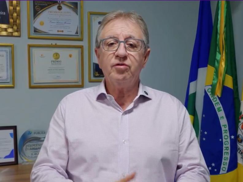 Agosto Lilás: Prefeito Osmar Moreira faz apelo à sociedade no combate à violência doméstica em Paranaíta