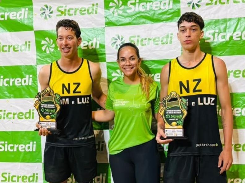 Nova Monte Verde conquista bicampeonato no vôlei de praia em Apiacás.