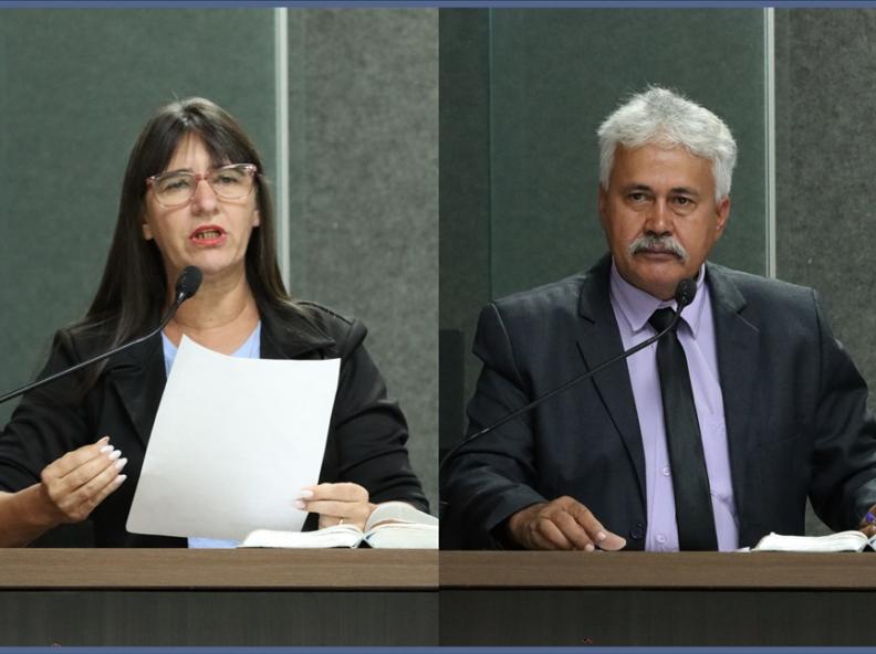Naldo da Pista e Leonice Klaus cobram informações sobre caminhões-pipa disponíveis no município