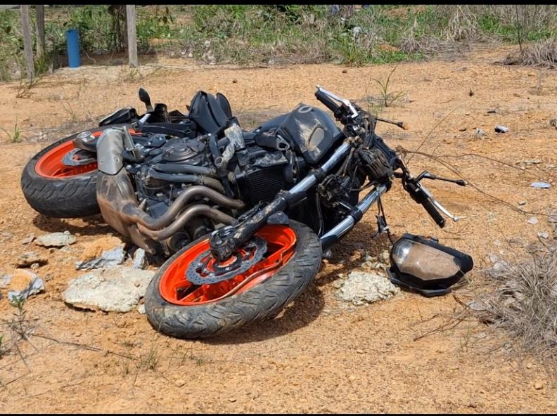 Jovem de 22 anos morre em acidente ocorrido na tarde desta segunda-feira 