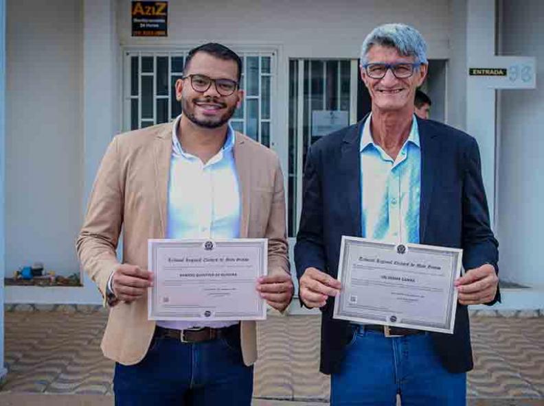 Prefeito Chico Gamba foi diplomado na manhã desta segunda-feira, 16 de dezembro
