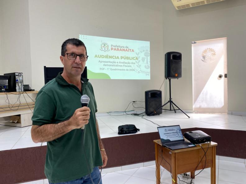 Audiência Pública para apresentação do Relatório de Gestão Fiscal - RGF do 1º Quadrimestre de 2024