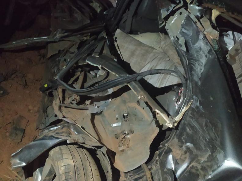 Grave acidente na MT 208, envolvendo um caminhão e um Honda Civic