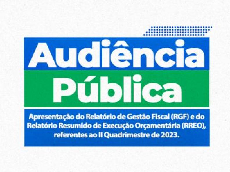 Prefeitura Municipal de Alta Floresta convida cidadãos para Audiência Pública sobre Gestão Fiscal